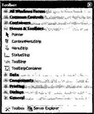 Рис 197 Панель инструментов Visual Studio 2005 Рис 198 Окно свойств - фото 224