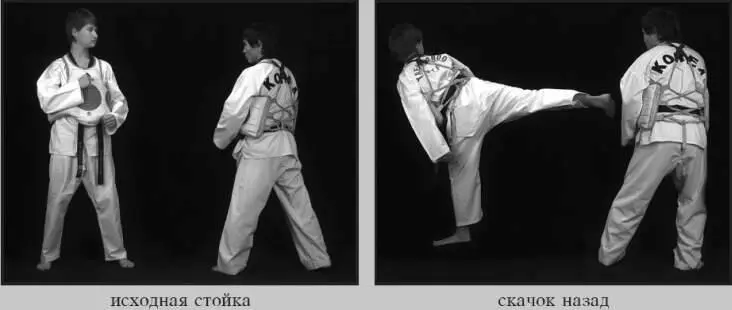 543 Скачок назад от заднего обратного боковой сбоку дальней 544 Скачок - фото 130