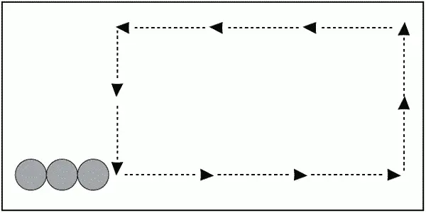 а движение вперед медленное выполнение ударов движение назад выполнение - фото 188