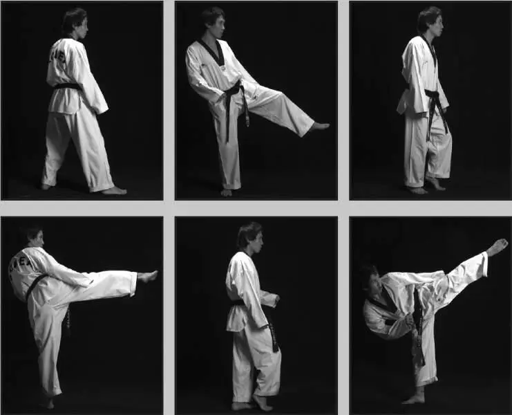 74115 Имитация бокового удара сбоку поочередно левой в нижний уровень - фото 221