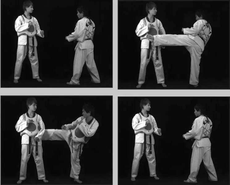 7422 Отработка комбинации боковой сбоку ближней боковой сбоку дальней - фото 225