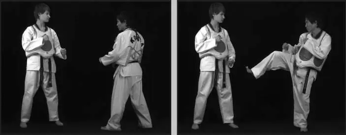 74212 Отработка комбинации финт дальней со скользящим шагом боковой сбоку - фото 249