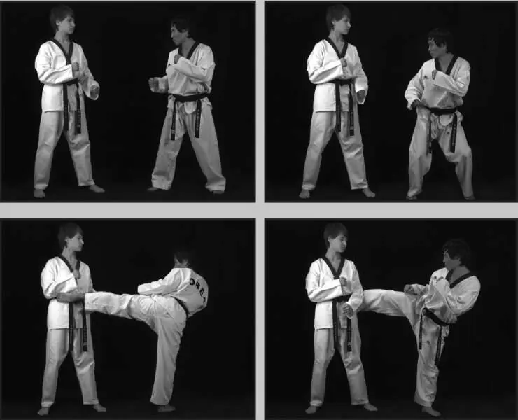 74220 Отработка комбинации скачок назад боковой сбоку дальней боковой - фото 261