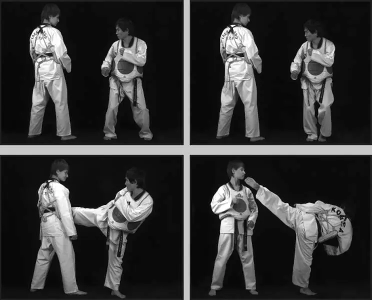 74230 Отработка комбинации подскок вперед боковой сбоку ближней в - фото 271