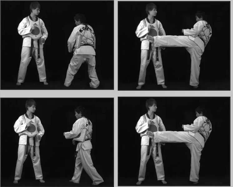 74234 Отработка комбинации боковой сбоку ближней скрестный шаг вперед - фото 276