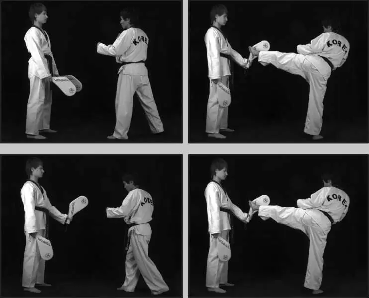 74237 Отработка комбинации боковой сбоку ближней скрестный шаг вперед - фото 282