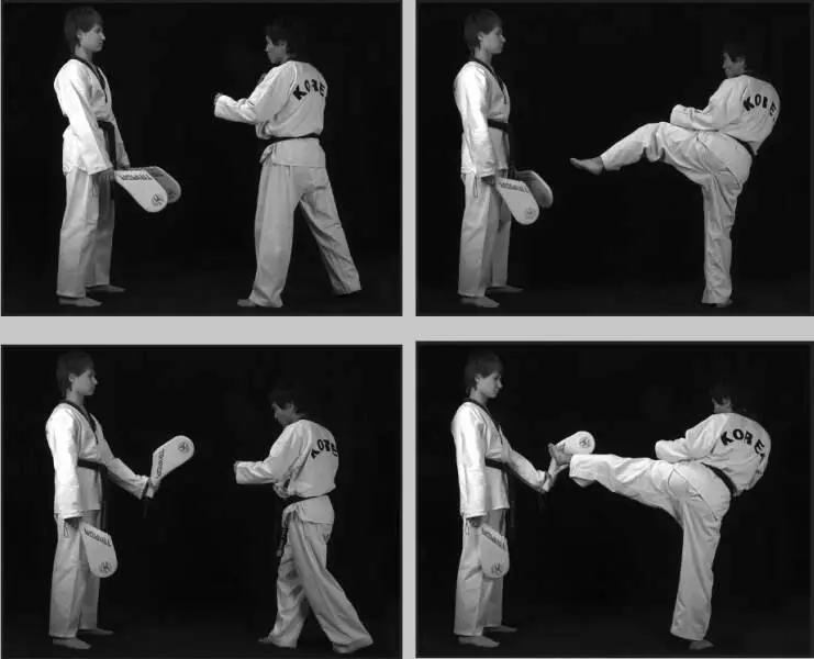 74242 Отработка комбинации подскок вперед финт ближней со скользящим - фото 290