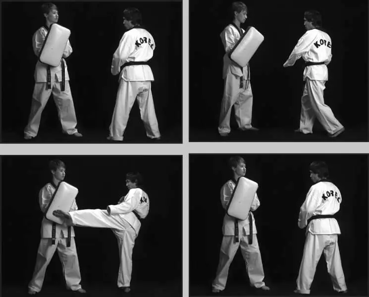 74245 Отработка комбинации скрестный шаг вперед боковой сбоку ближней - фото 295