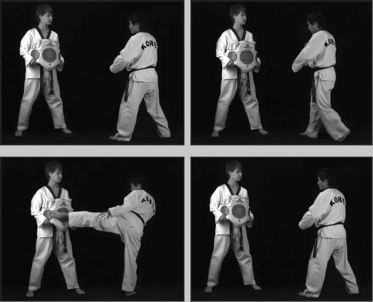 74246 Отработка комбинации скрестный шаг вперед боковой сбоку ближней - фото 297