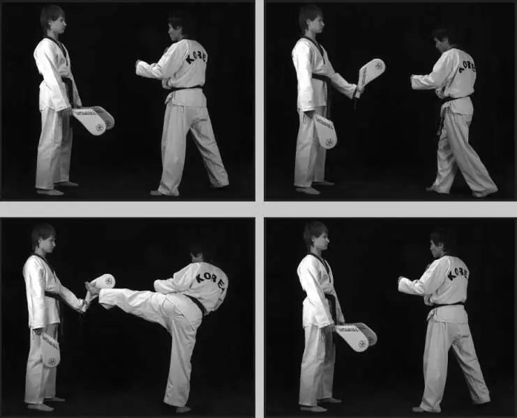 74247 Отработка комбинации скрестный шаг вперед боковой сбоку ближней - фото 299