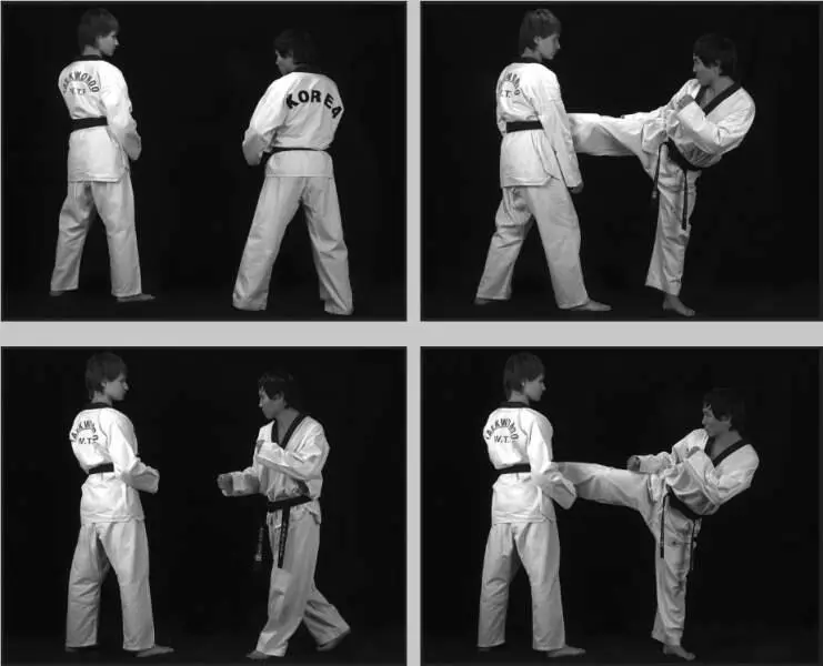 74248 Отработка комбинации боковой сбоку дальней скрестный шаг вперед - фото 301