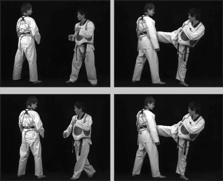 74249 Отработка комбинации боковой сбоку дальней скрестный шаг вперед - фото 302