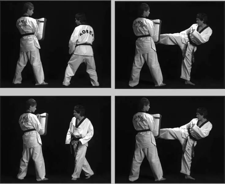 74250 Отработка комбинации боковой сбоку дальней скрестный шаг вперед - фото 303