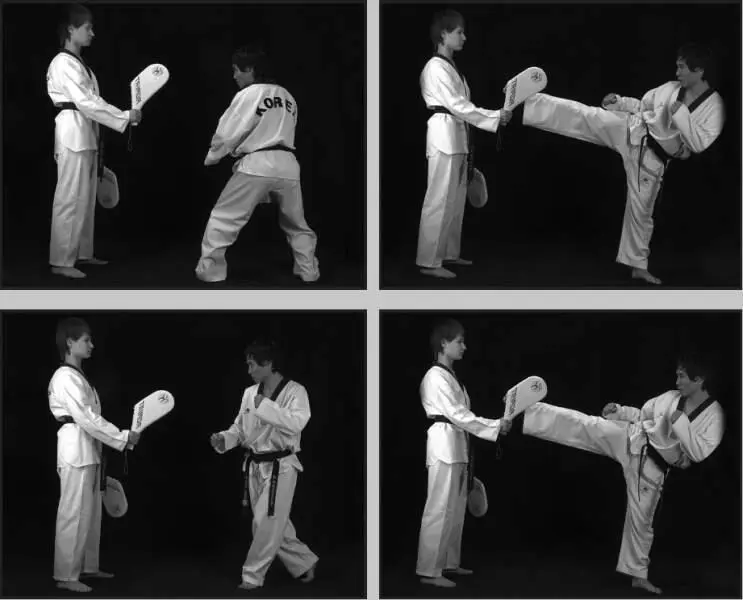 74252 Отработка комбинации боковой сбоку дальней скрестный шаг вперед - фото 305