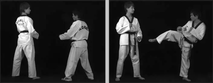 74253 Отработка комбинации финт дальней со скользящим шагом задний - фото 306