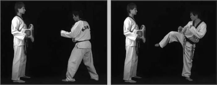 74256 Отработка комбинации финт дальней со скользящим шагом задний - фото 312