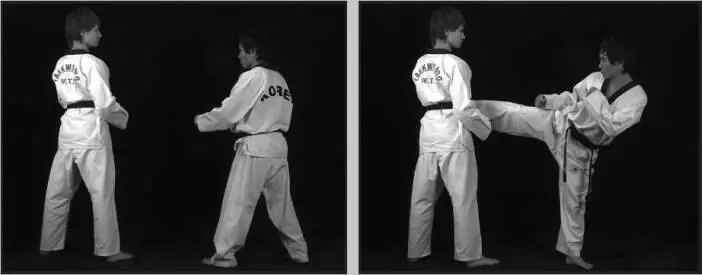 74258 Отработка комбинации боковой сбоку дальней задний обратный в паре с - фото 316