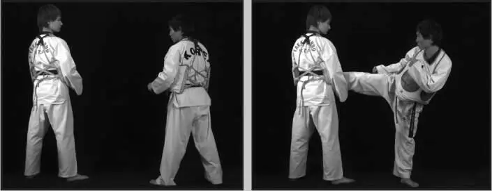 74259 Отработка комбинации боковой сбоку дальней задний обратный в паре с - фото 318