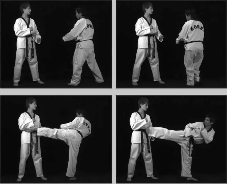 74263 Отработка комбинации подскок вперед боковой сбоку ближней задний - фото 326