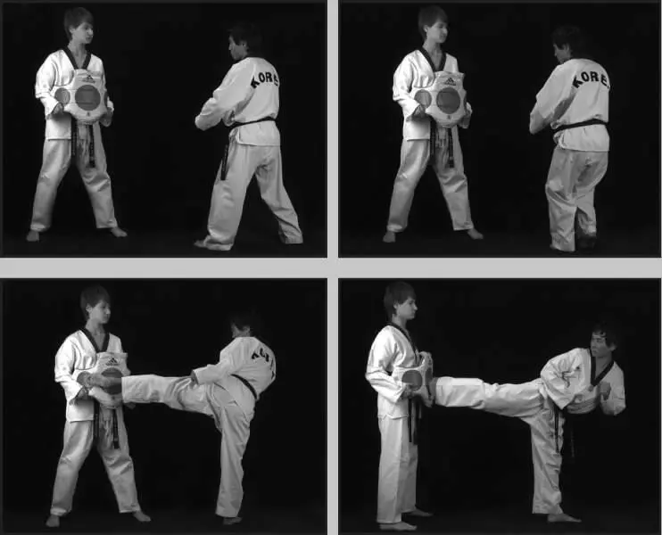 74266 Отработка комбинации подскок вперед боковой сбоку ближней задний - фото 329