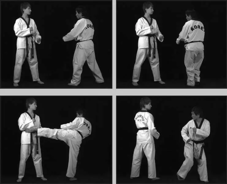 74268 Отработка комбинации подскок вперед боковой сбоку ближней подшаг - фото 331