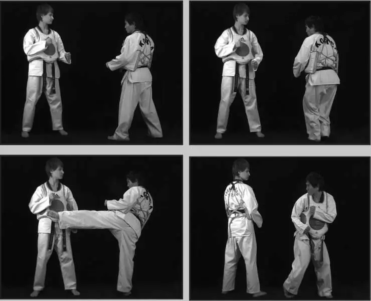 74269 Отработка комбинации подскок вперед боковой сбоку ближней подшаг - фото 333