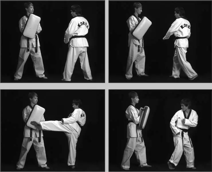 74270 Отработка комбинации подскок вперед боковой сбоку ближней подшаг - фото 335