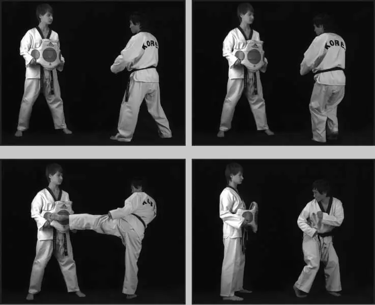 74271 Отработка комбинации подскок вперед боковой сбоку ближней подшаг - фото 337