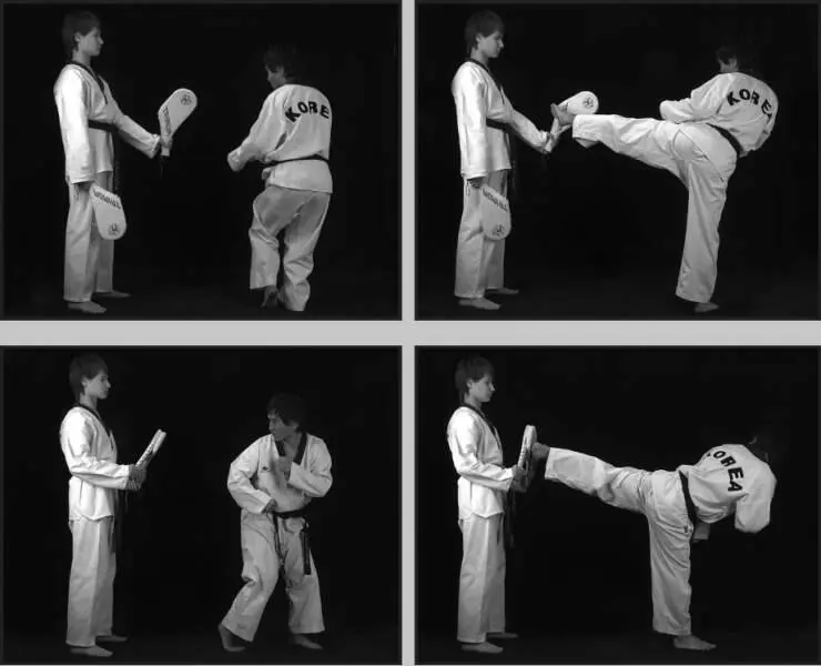 74272 Отработка комбинации подскок вперед боковой сбоку ближней подшаг - фото 339