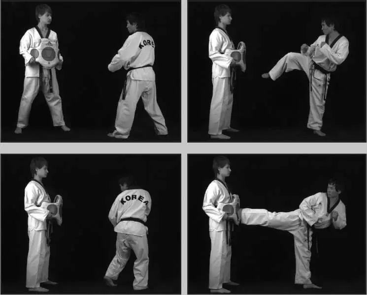 74276 Отработка комбинации финт дальней со скользящим шагом подшаг задний - фото 343