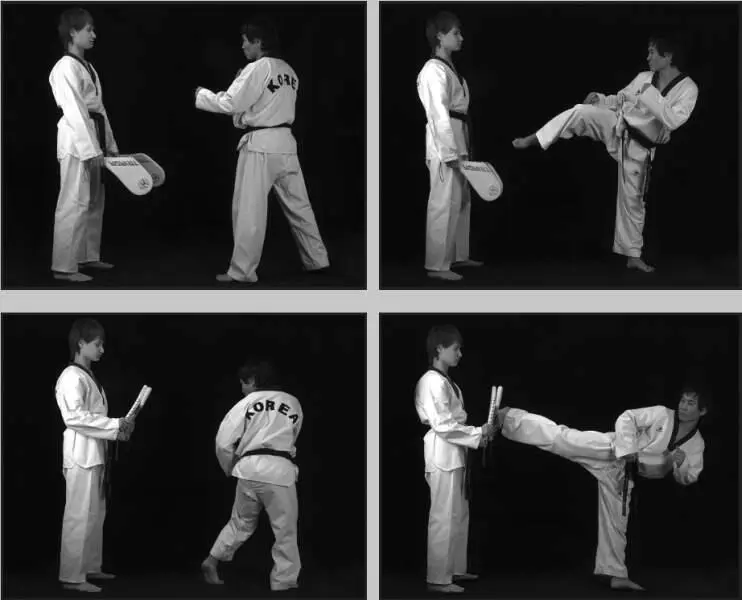 74277 Отработка комбинации финт дальней со скользящим шагом подшаг задний - фото 344