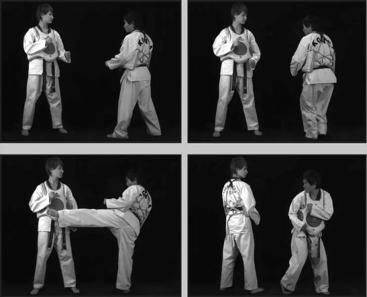 74279 Отработка комбинации подскок вперед боковой сбоку ближней подшаг - фото 347