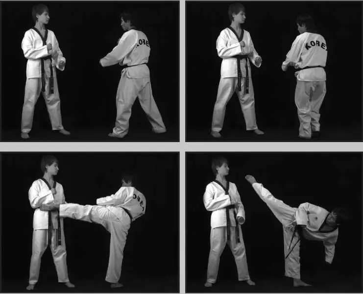 74286 Отработка комбинации подскок вперед боковой сбоку ближней обратный - фото 361