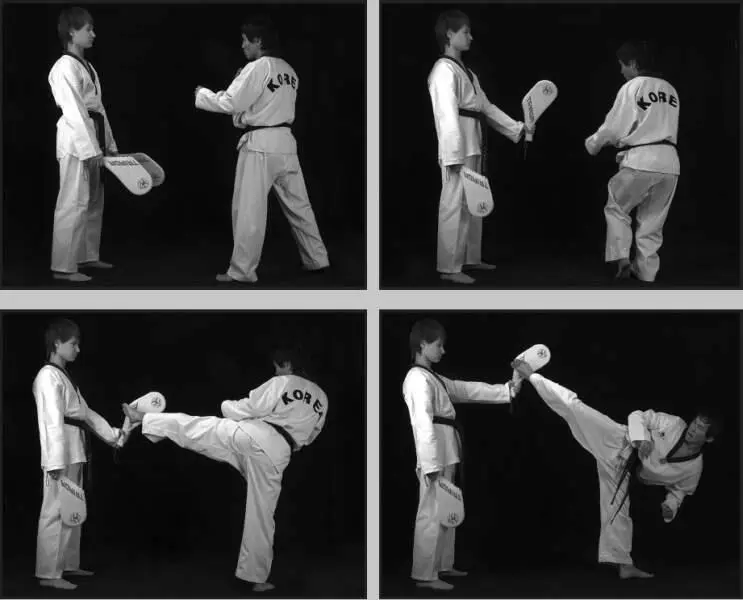 74288 Отработка комбинации подскок вперед боковой сбоку ближней обратный - фото 363