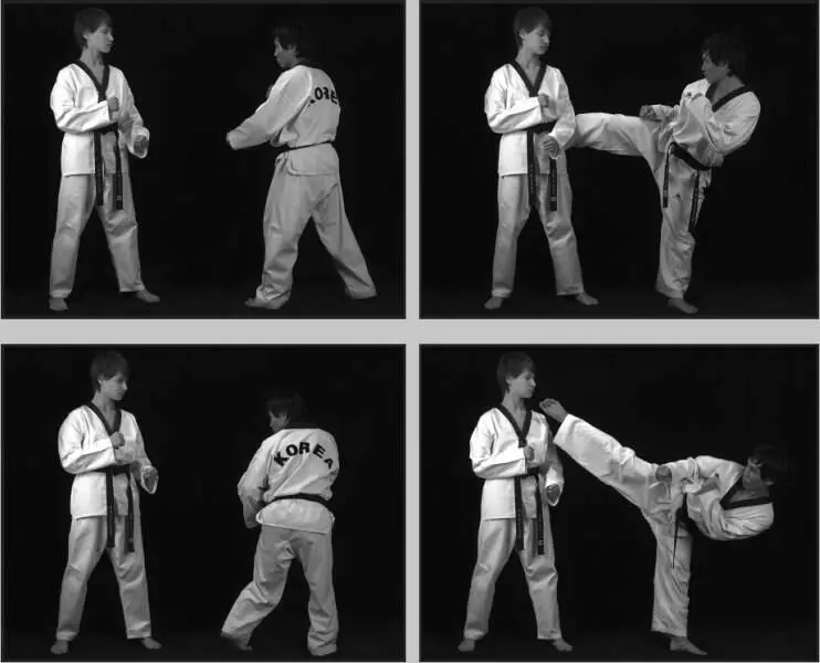 74289 Отработка комбинации боковой сбоку дальней подшаг обратный круговой - фото 364