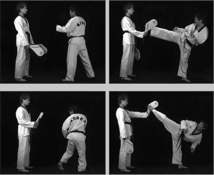 74291 Отработка комбинации боковой сбоку дальней подшаг обратный круговой - фото 366