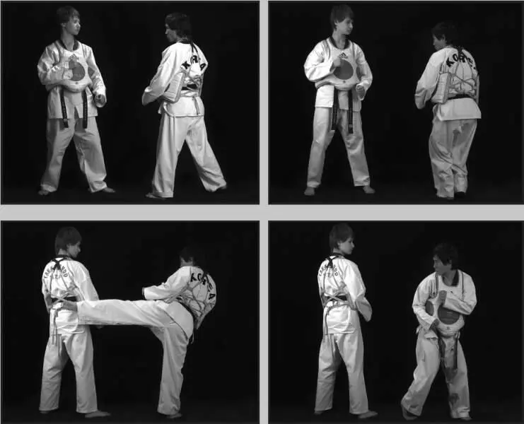 74293 Отработка комбинации подскок вперед боковой сбоку ближней подшаг - фото 369