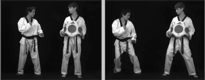 74299 Отработка комбинации скачок назад боковой сбоку дальней в паре с - фото 380