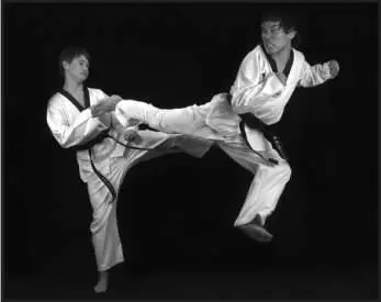 742109 Отработка заднего обратного удара прыжком в качестве встречного в - фото 398