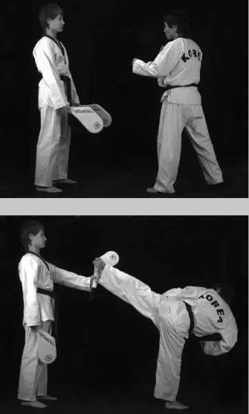 Рис 9522 Постановка лапы для бокового удара сбоку ближней в голову Рис - фото 467