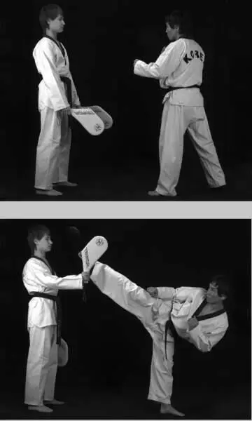 Рис 9524 Постановка лапы для бокового удара сбоку дальней в голову Рис - фото 469