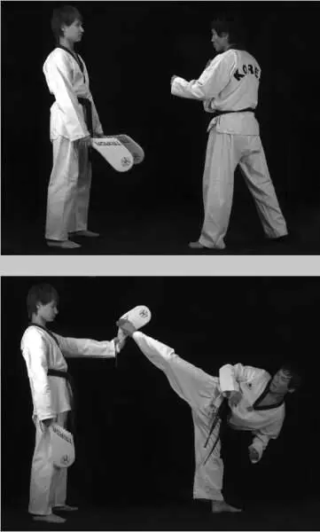 Рис 9526 Постановка лапы для бокового реверсивного удара дальней в голову - фото 471