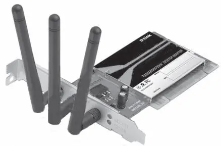 Рис 105 Внешний вид беспроводного адаптера DLink 650 DWA547 Скорость - фото 88