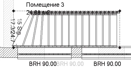 Рис 411 Выделение контура лестничного проема в перекрытии между этажами Для - фото 378