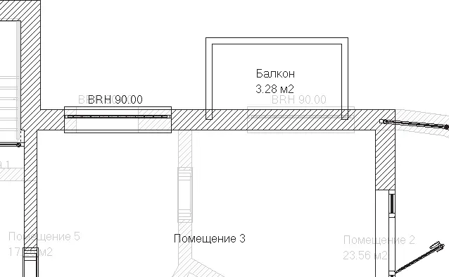 Рис 428 Изображение балкона на чертеже Примечание Чтобы отредактировать - фото 396