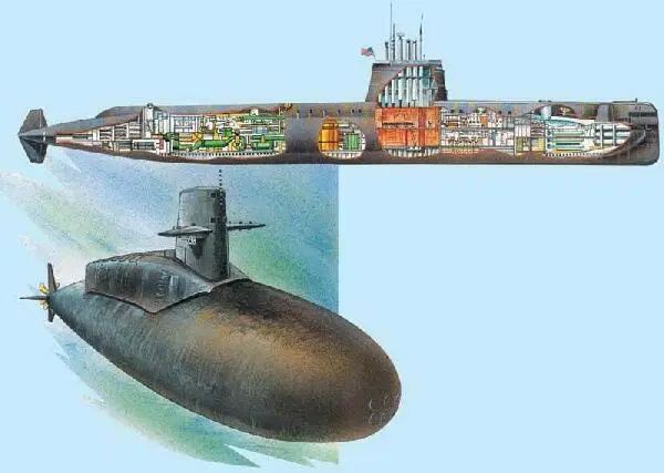 Рис50 Сверху АПЛ Наутилус снизу АПЛ Джордж Вашингтон Рис51 Схема - фото 49