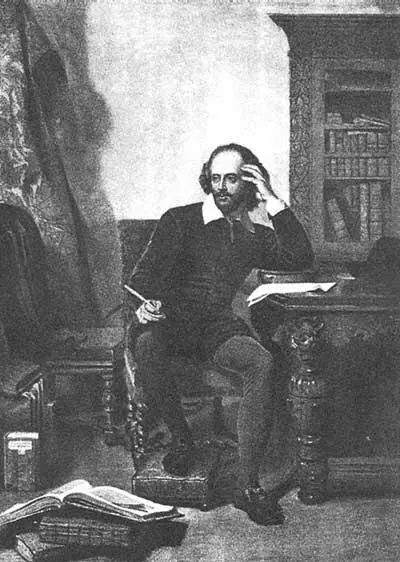 Шекспир за работой Shakespeare in his Study Картина Джона Фэда Jorn Faed - фото 25