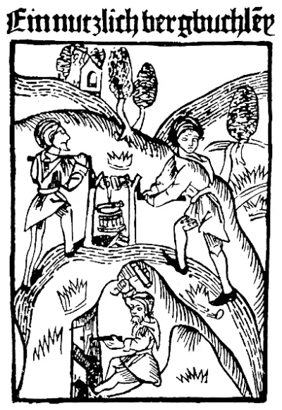 Работа на руднике Из книги Кальбе Bergbüchlein Аугсбург ок 1505 г Между - фото 10