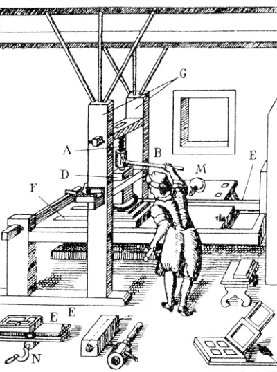 Печатный стан Гравюра из книги В Цога 1507 г В век изобретения - фото 14