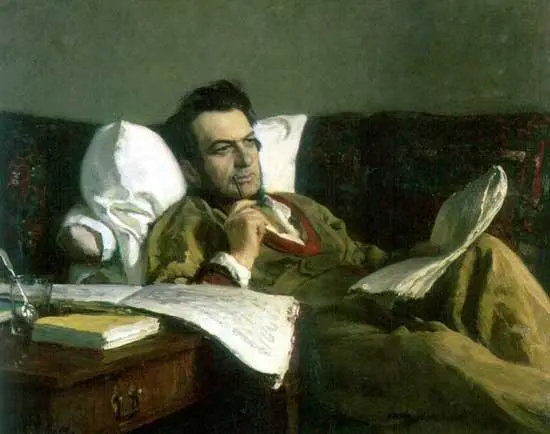 М И Глинка в период сочинения Руслан и Людмила 1887 Портрет работы И Е - фото 2